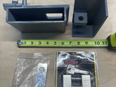 Universal Trailer/Container Security Lock Kit - 74mm Yong Dun Hardened Steel Padlock & Brackets