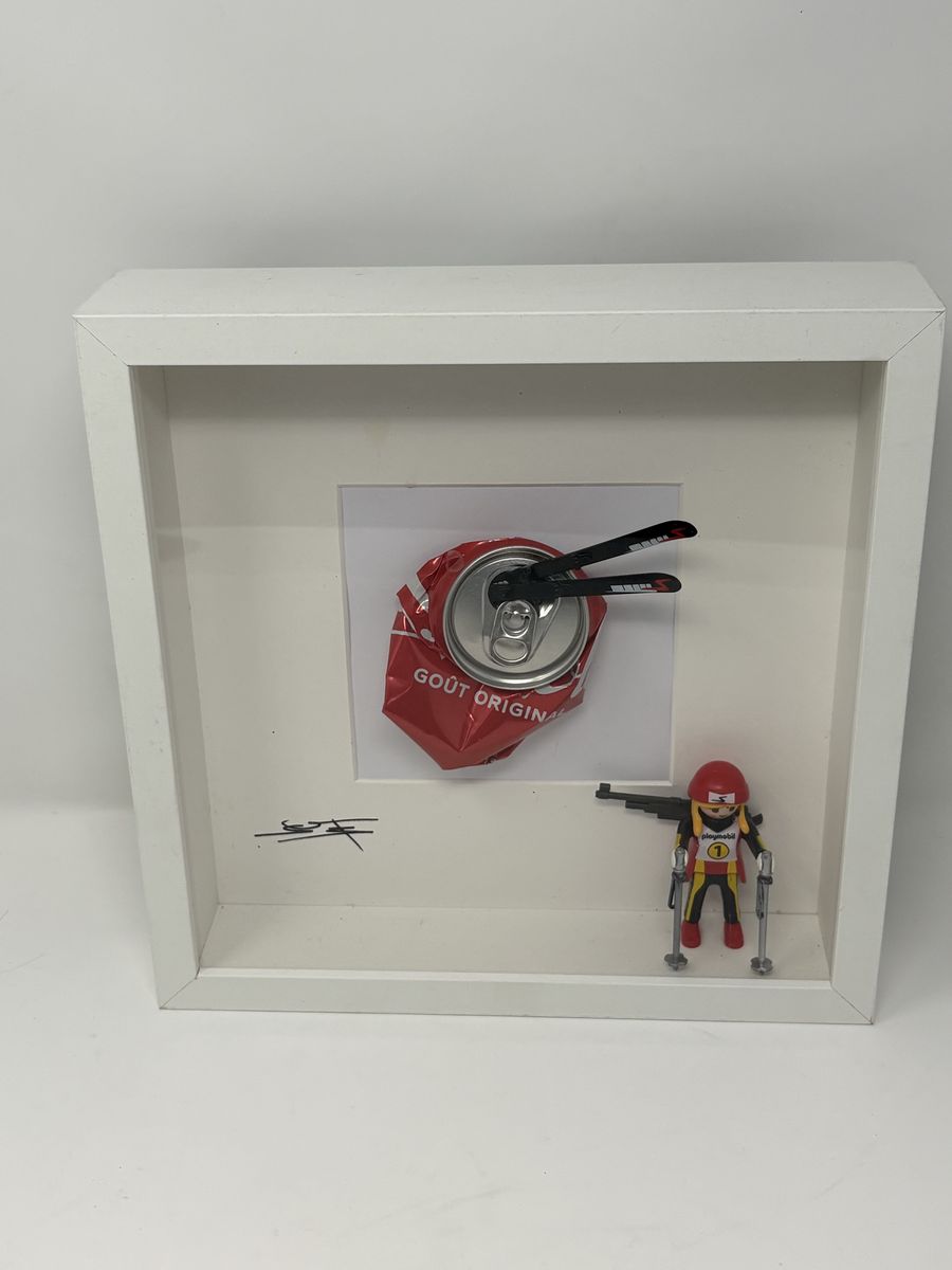 3D Shadow Box Ski Art Decor