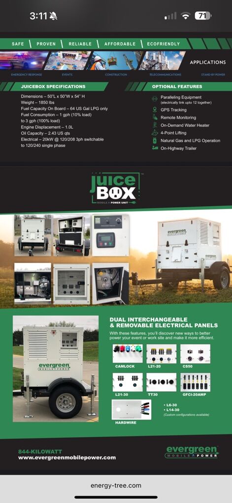 20kw Towable Generator