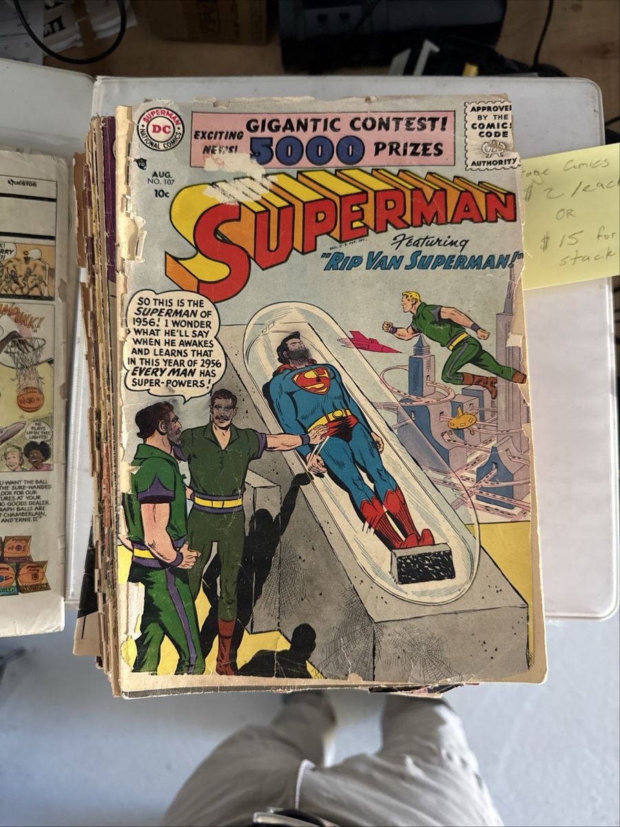 Old comic books Spider-Man, Batman and more