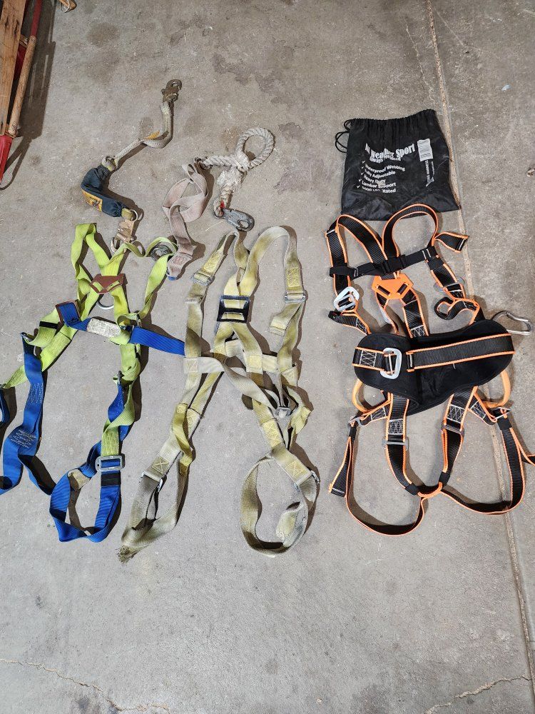 Climbing harnesses and equipment
