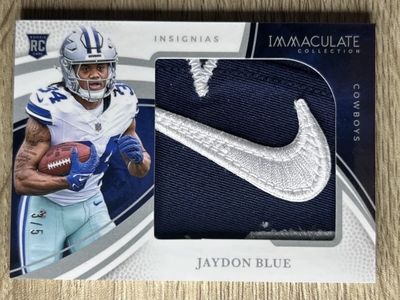 2025 Panini Immaculate Collection Jaydon Blue Rookie Patch Auto 3/5