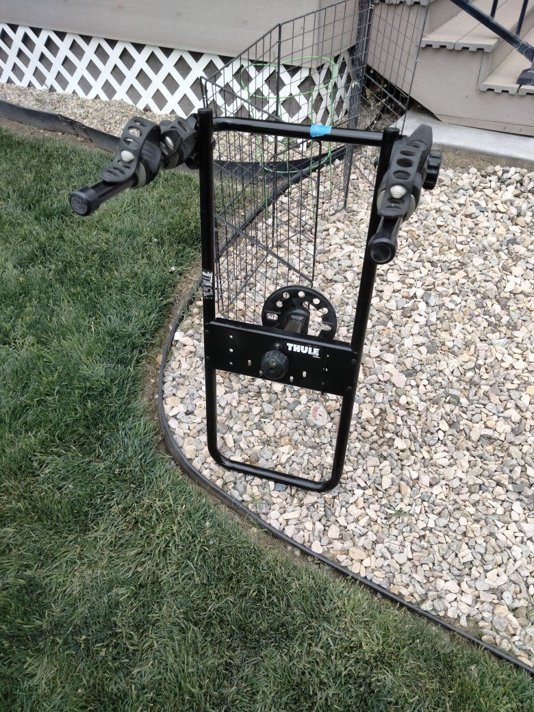 Jeep spare tire bike mount.