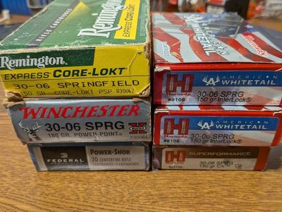 Assorted 30-06 Rifle Brass - Remington, Hornady, Winchester, Federal
