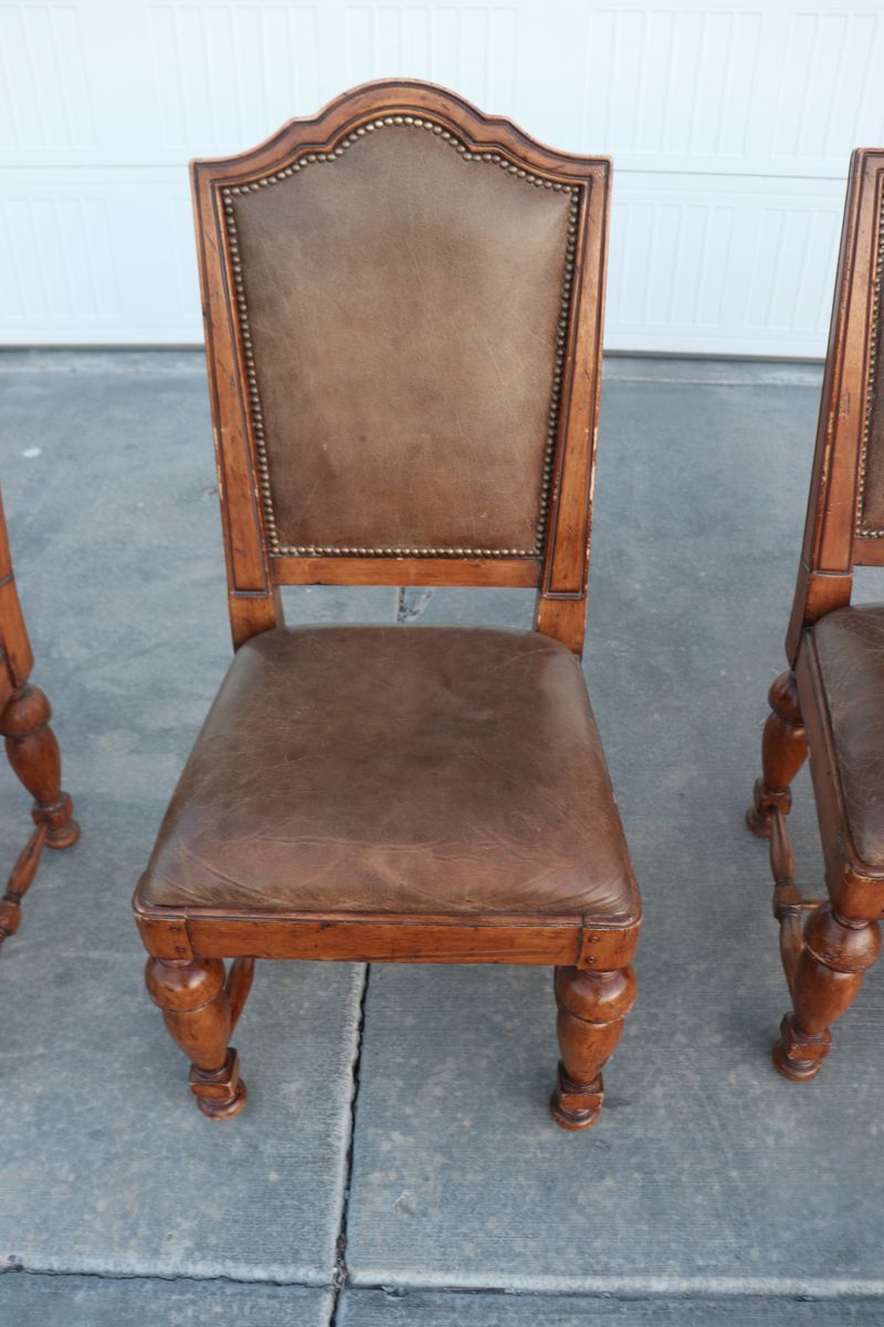 Solid Wood Dining Chairs (Set of 6) – Vintage Style, Very Sturdy