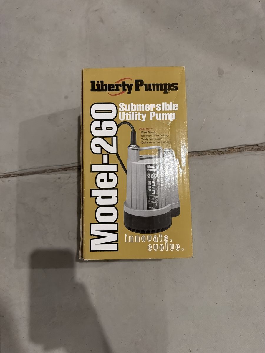 Liberty Pumps Model-260 Submersible Utility Pump - Water Transfer & Drainage