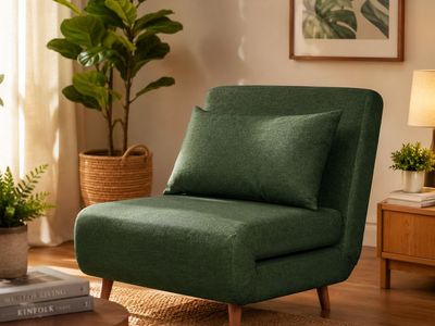 3-IN-1 CONVERTIBLE SLEEPER CHAIR BED. ARTDECO HOME TUSTIN