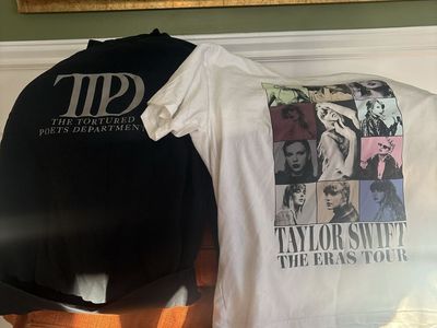 Taylor Swift The Eras Tour T-Shirt & TTPD Sweatshirt Bundle adult Small