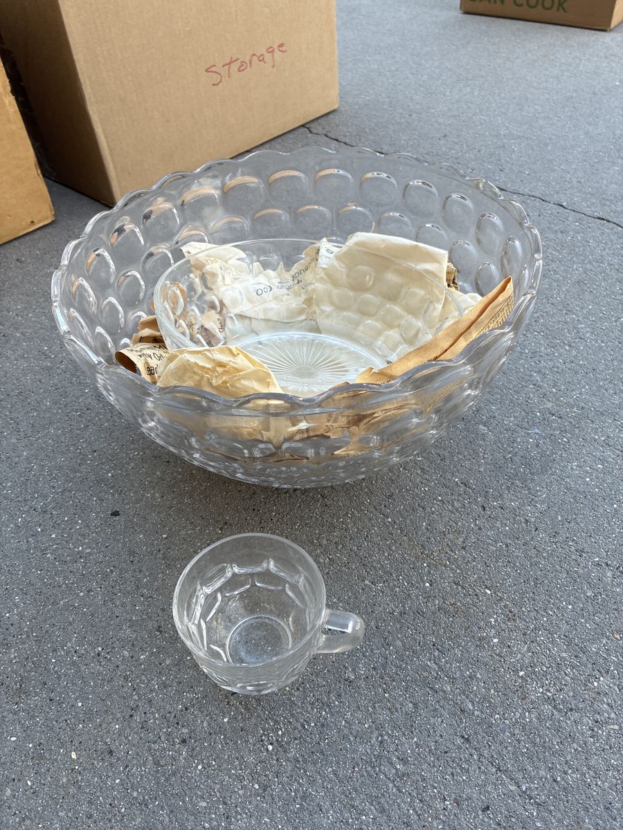 Punch Bowl Set With Cups