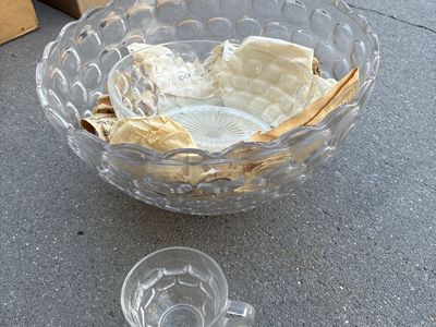 Punch Bowl Set With Cups