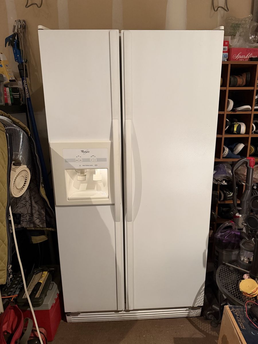 Refrigerator White Side by Side for sale