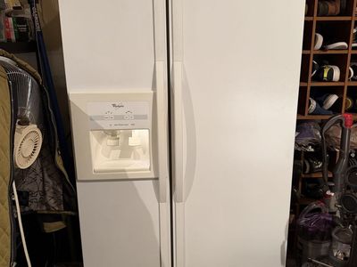 Refrigerator White Side by Side for sale