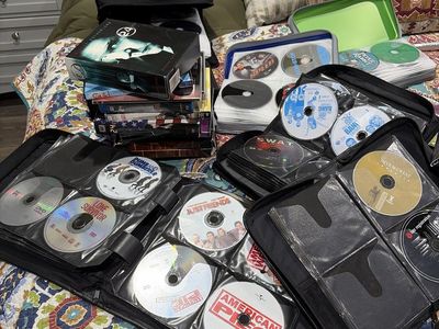 CDs and blue ray movies