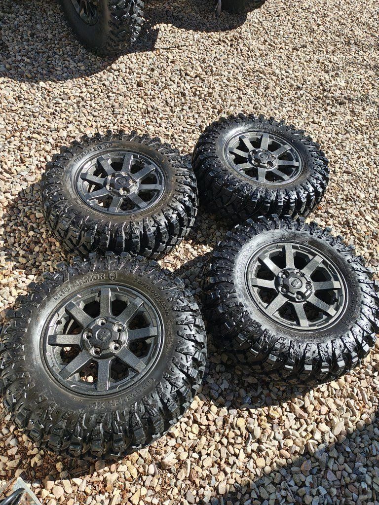 Tires and wheel take offs