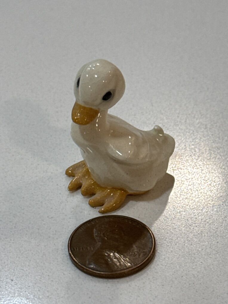 Vintage  Duck Figurine Miniature Retired 1.5  $4