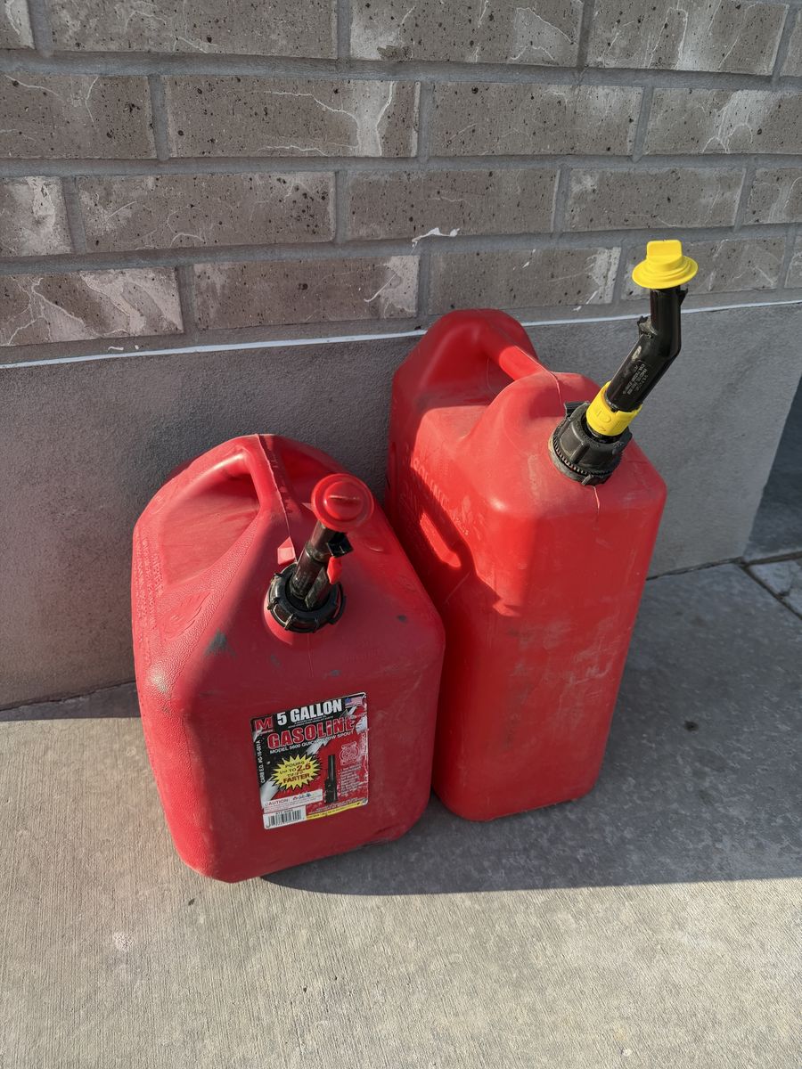 (2) 5 gallon gas cans