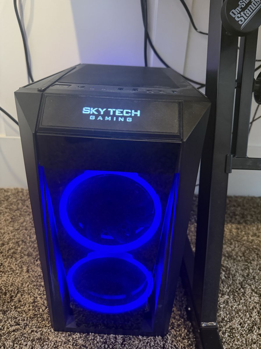 Skytech Gaming PC: AMD Ryzen 5 2600, NVIDIA GTX 1660 Ti, 16GB RAM, 477GB SSD, Win 10