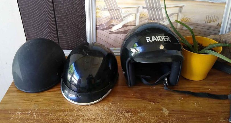 3 Motorcycle helmets, open face. Fulmer Ranger, Trooper and Raider all 3 for $20