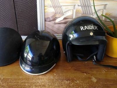 3 Motorcycle helmets, open face. Fulmer Ranger, Trooper and Raider all 3 for $20