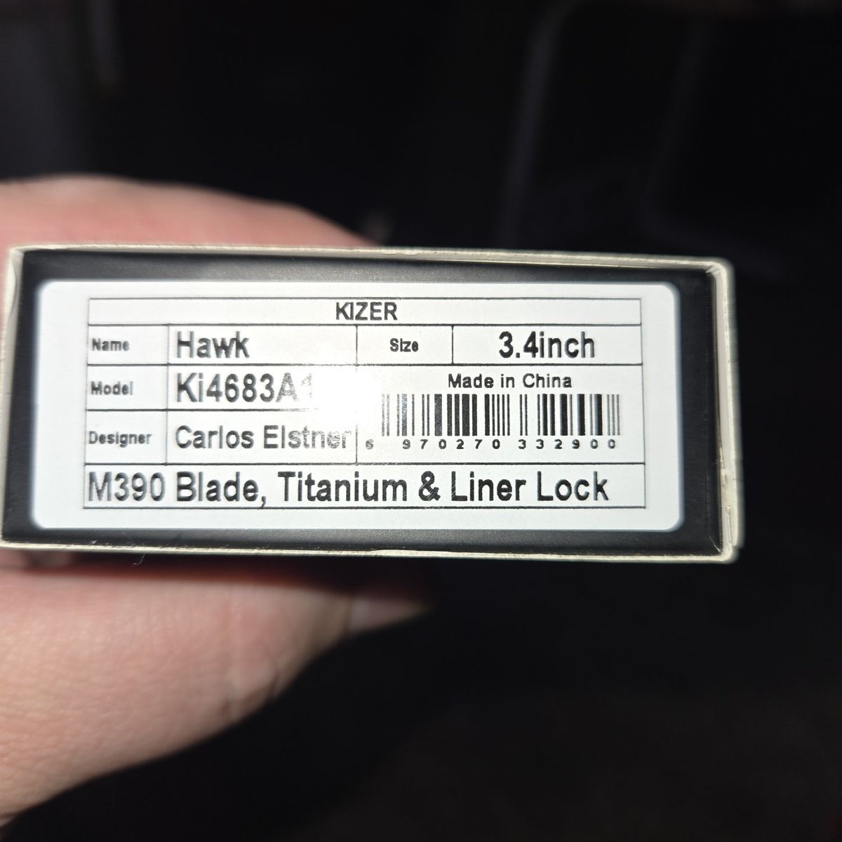 Kizer hawk pol dlc m390 new in box