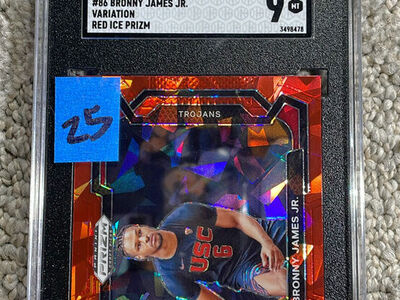 Bronny James Jr Los Angeles Lakers graded slabs