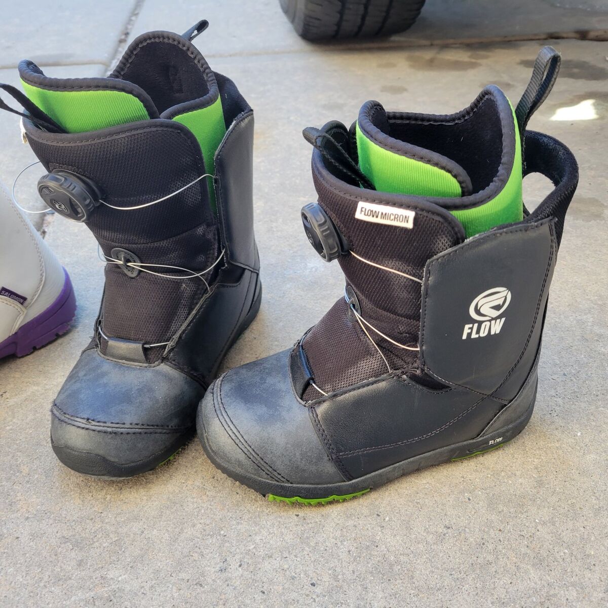 flow snowboard boots with boa kids 4
