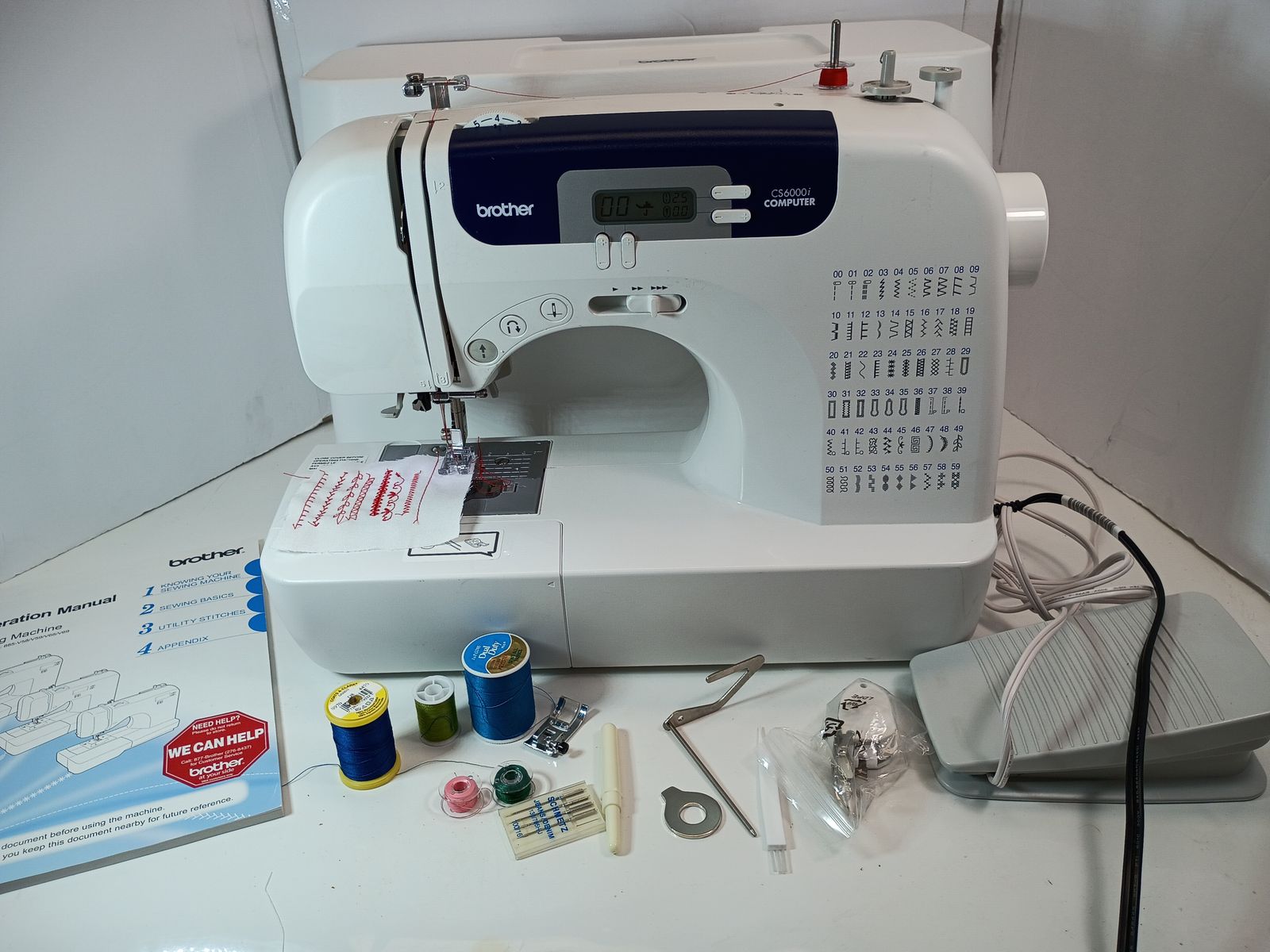 Brother Sewing Machine Computerized CS6000i Working Great Easy to Use