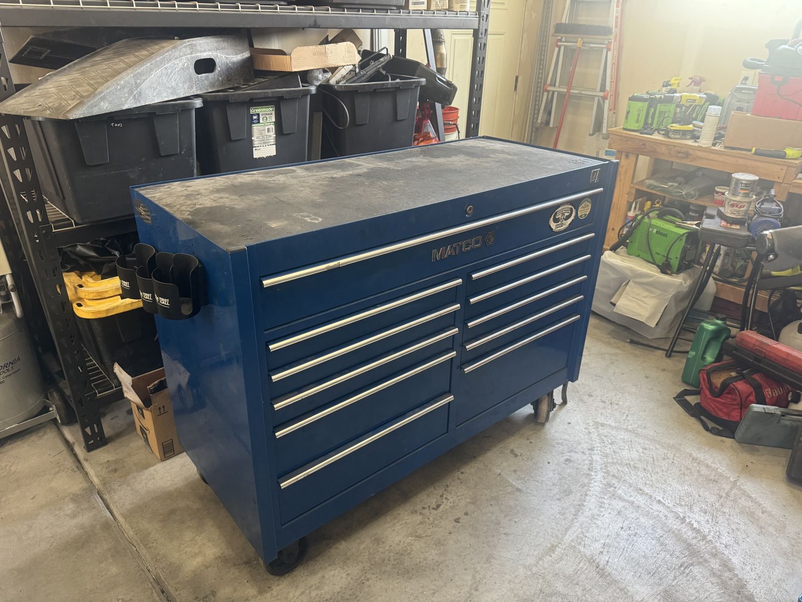 Matco Tools 4S 2Bay 25" Rollaway Double Chest Blue Toolbox Model 4225R-DBC