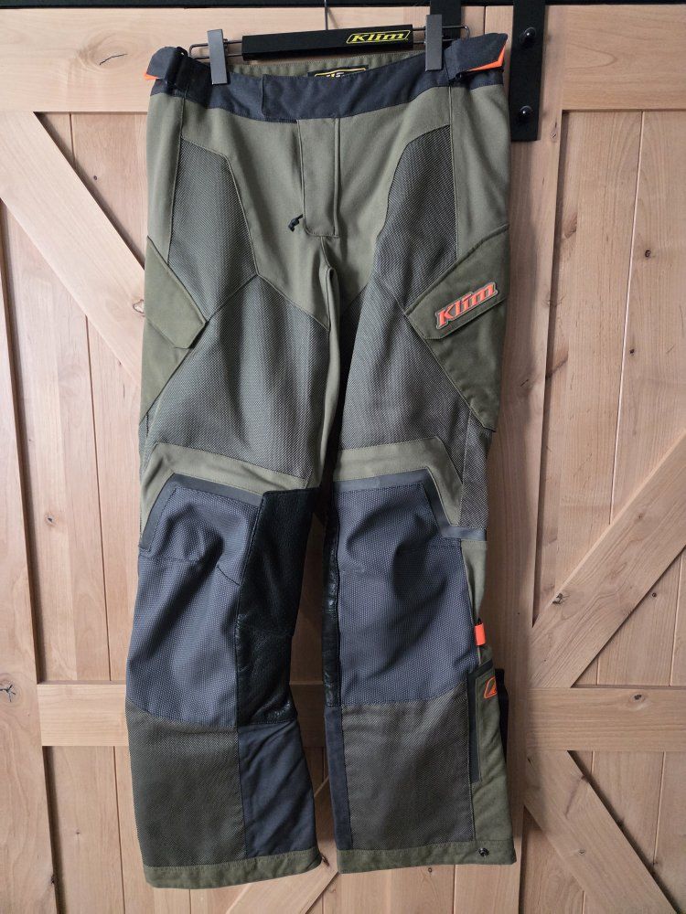 Klim Baja S4 Pant, 34 Tall, Sage Strike Orange