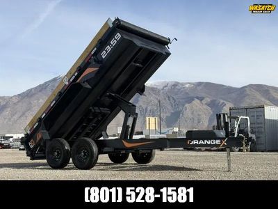 2026 RawMaxx Orange X 7X14 Engineered I-Beam 14K Dump Trailer