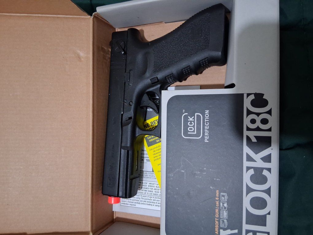 glock 18c gas blowback back pistol