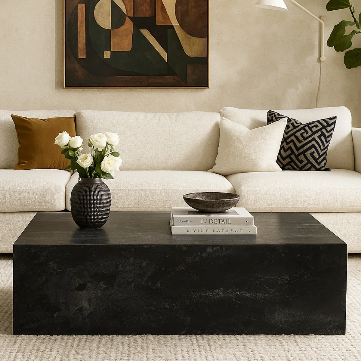 BRAND NEW Rey Marble Coffee Table (48”) — HALF PRICE!