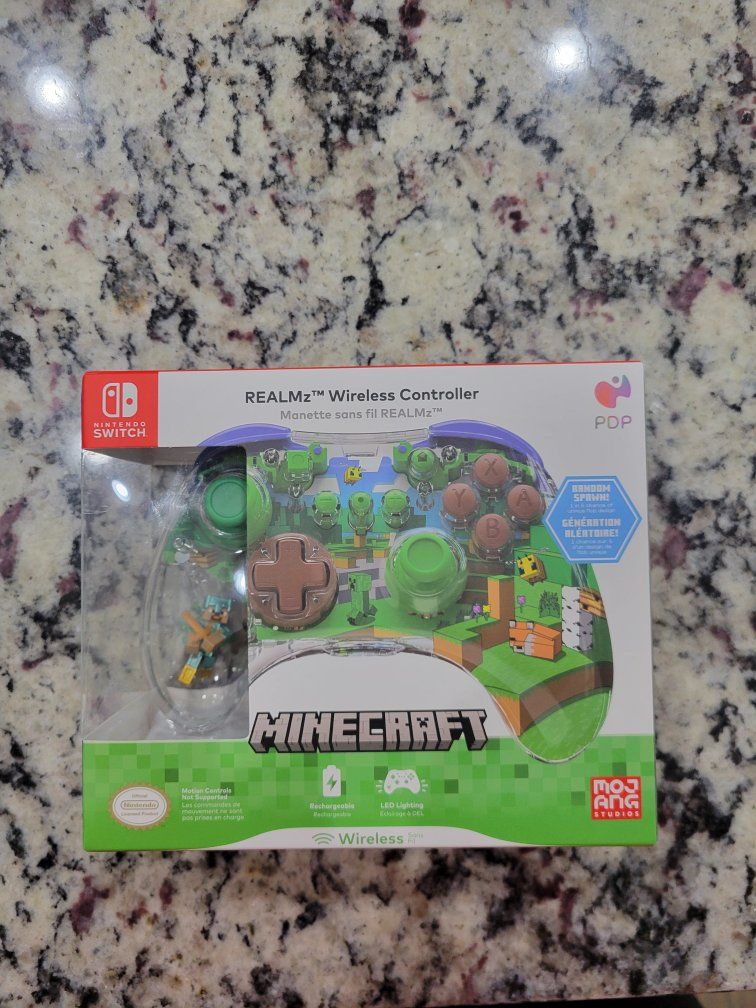 New MINECRAFT Realmz Wireless SWITCH controller