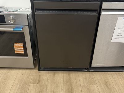 NEW KITCHENAID BLACK STAINLESS FRONT CONTROL DISHWASHER