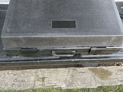Unbranded Black Hard Plastic Tool Case/Carrying Case with Handle - Storage Box Organizer