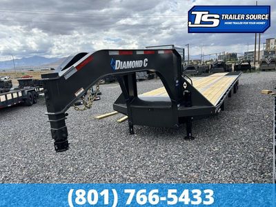 8.5x40 Diamond C FMAX-HDT 216 Gooseneck Hydraulic Dovetail Equipment Trailer - 40K GVWR - ABS Brakes, Hydraulic Jack(s)