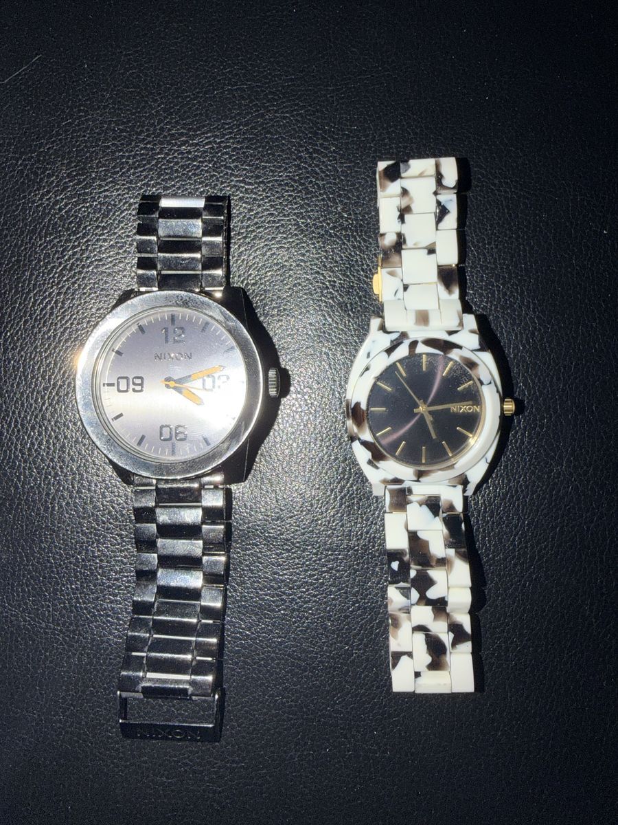 Nixon watch the corporate gunmetal watch & The time teller Acetate