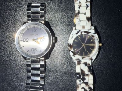 Nixon watch the corporate gunmetal watch & The time teller Acetate