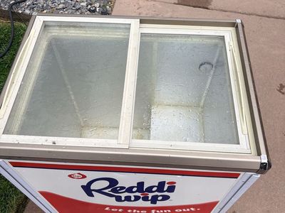 Vintage working Reddi wip ice cream cooler