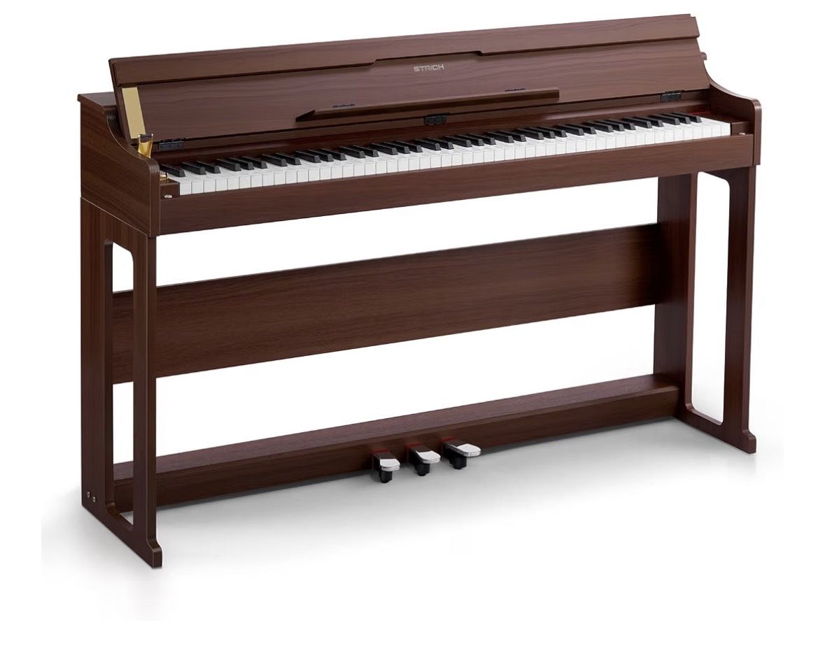 Strich Electric Piano - 88 Key Weighted Hammer Action Digital Piano with 3 Pedals 