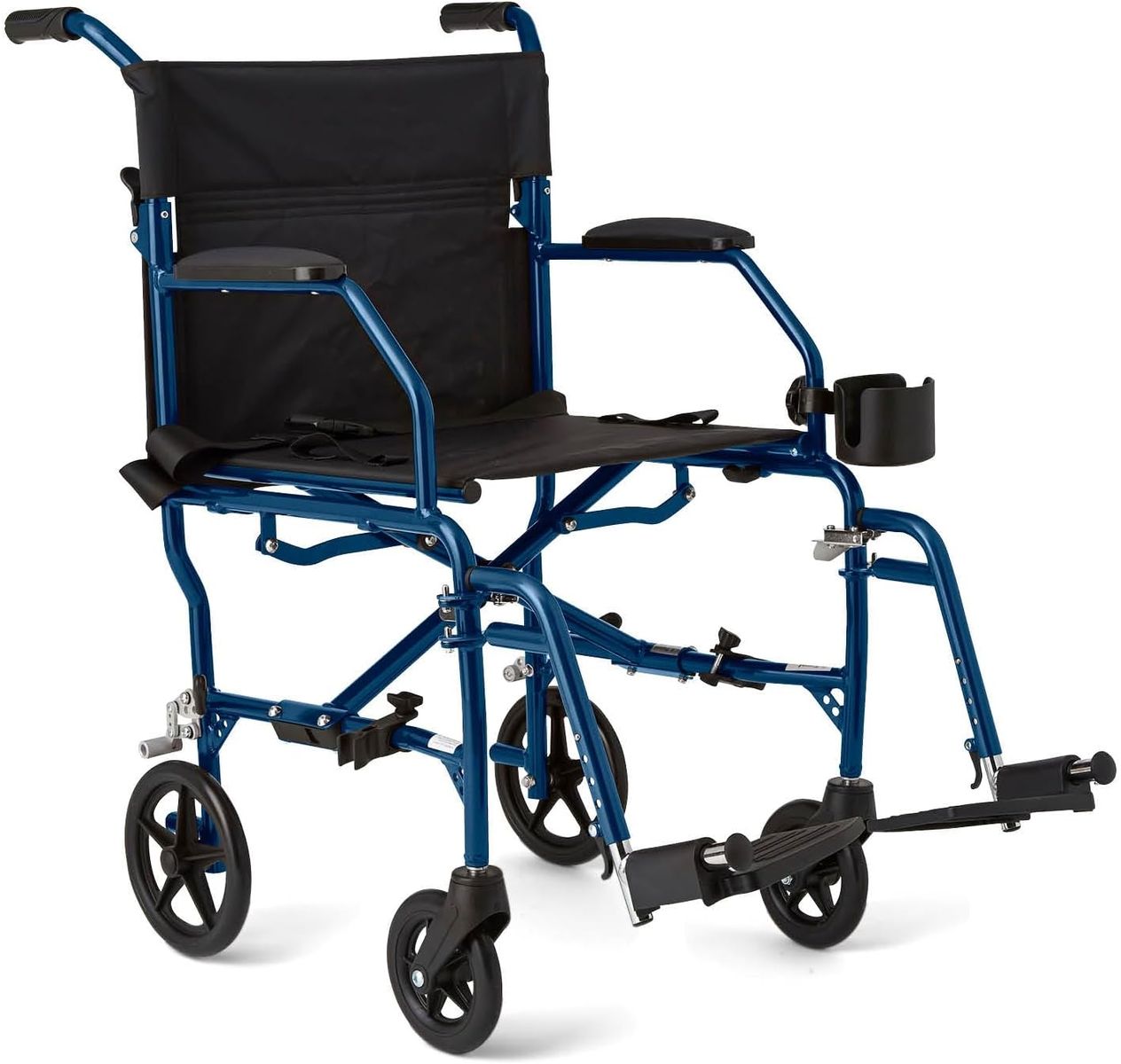 BRAND NEW Medline Ultra Lightweight Transport Wheelchair for Adults, Foldable, 19-Inch Seat Width