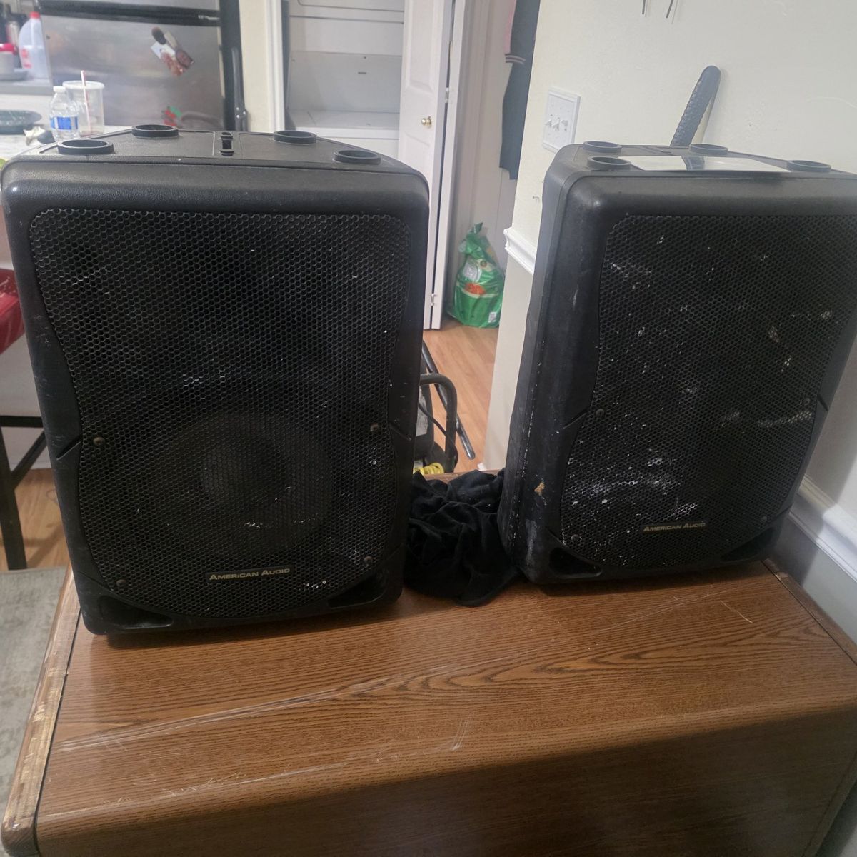 dj speakers and light