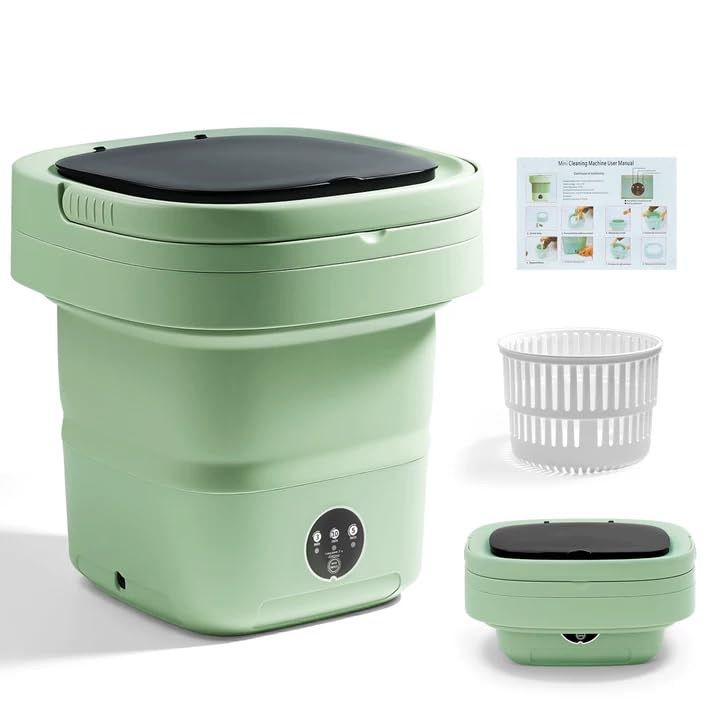 Portable Mini Washing Machine 16L Foldable Washer for Small Items