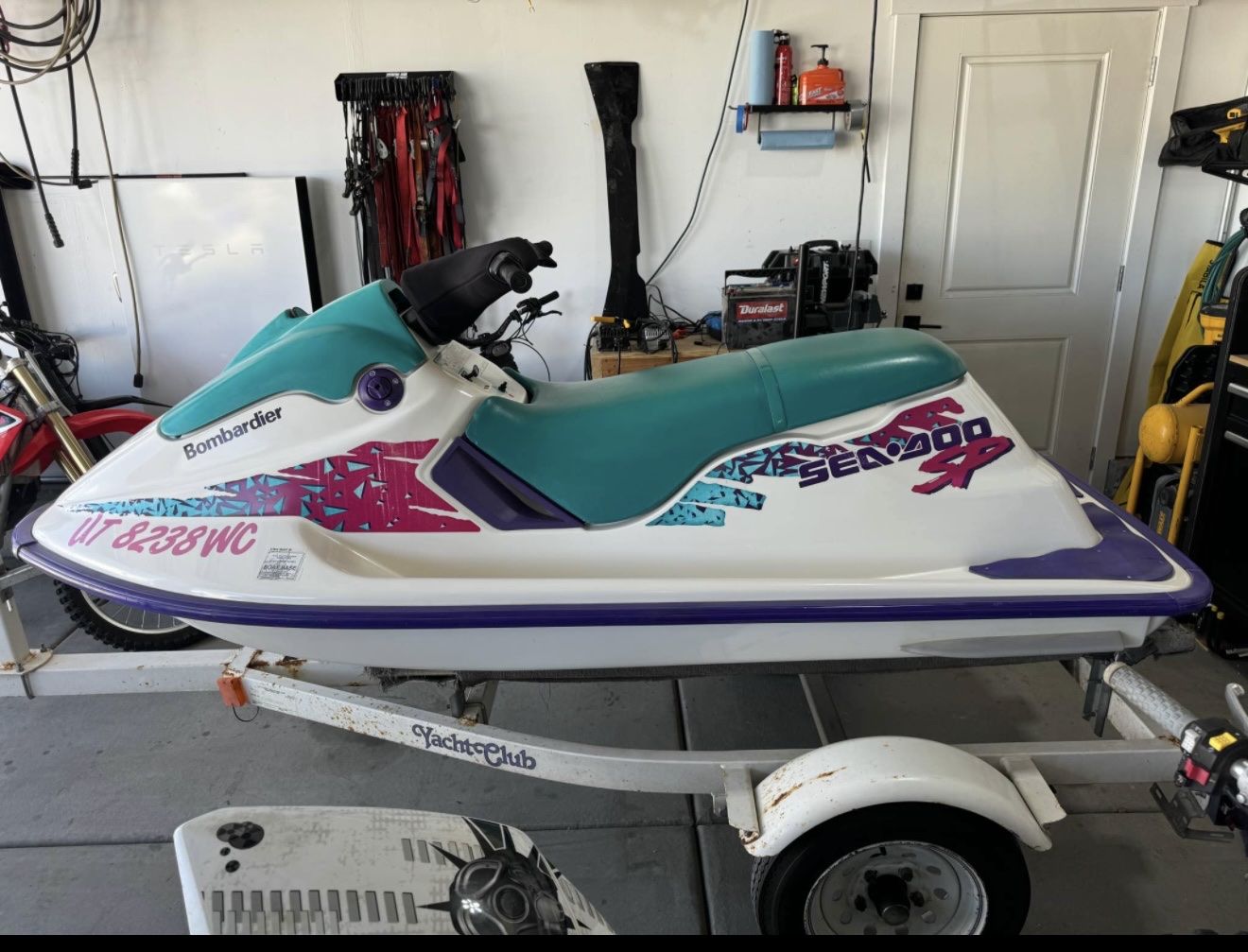 2owner 1996 Bombardier Sea-Doo SP with Trailer