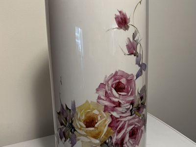 Vintage MCM Lg. Porcelain Floor Vase