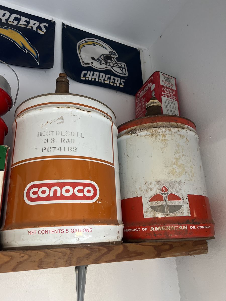 Pair Of Cool Old Gas Cans