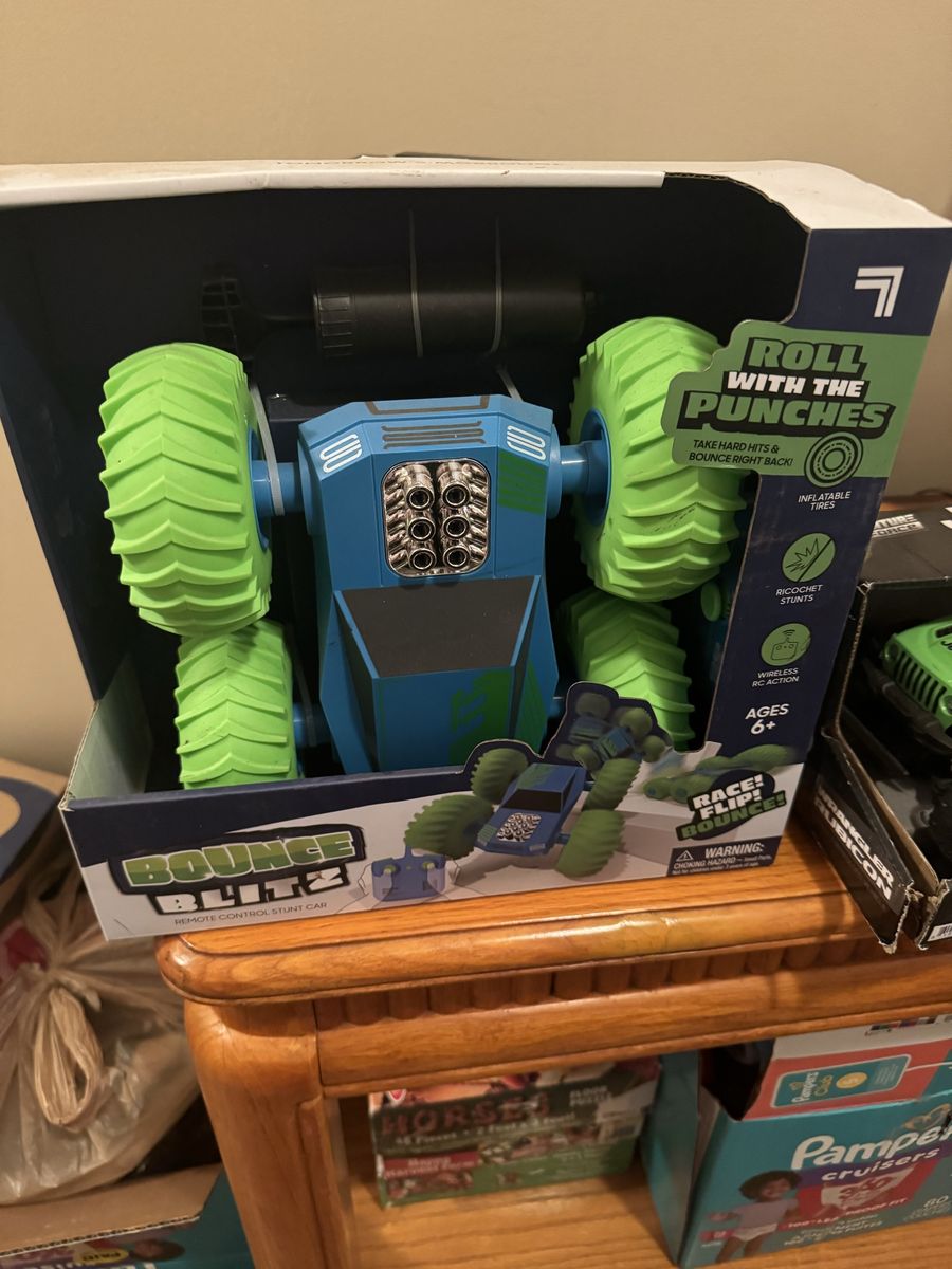 Bounce Blitz Remote Control Stunt Car - Inflatable Tires, Ricochet Stunts, Ages 6+