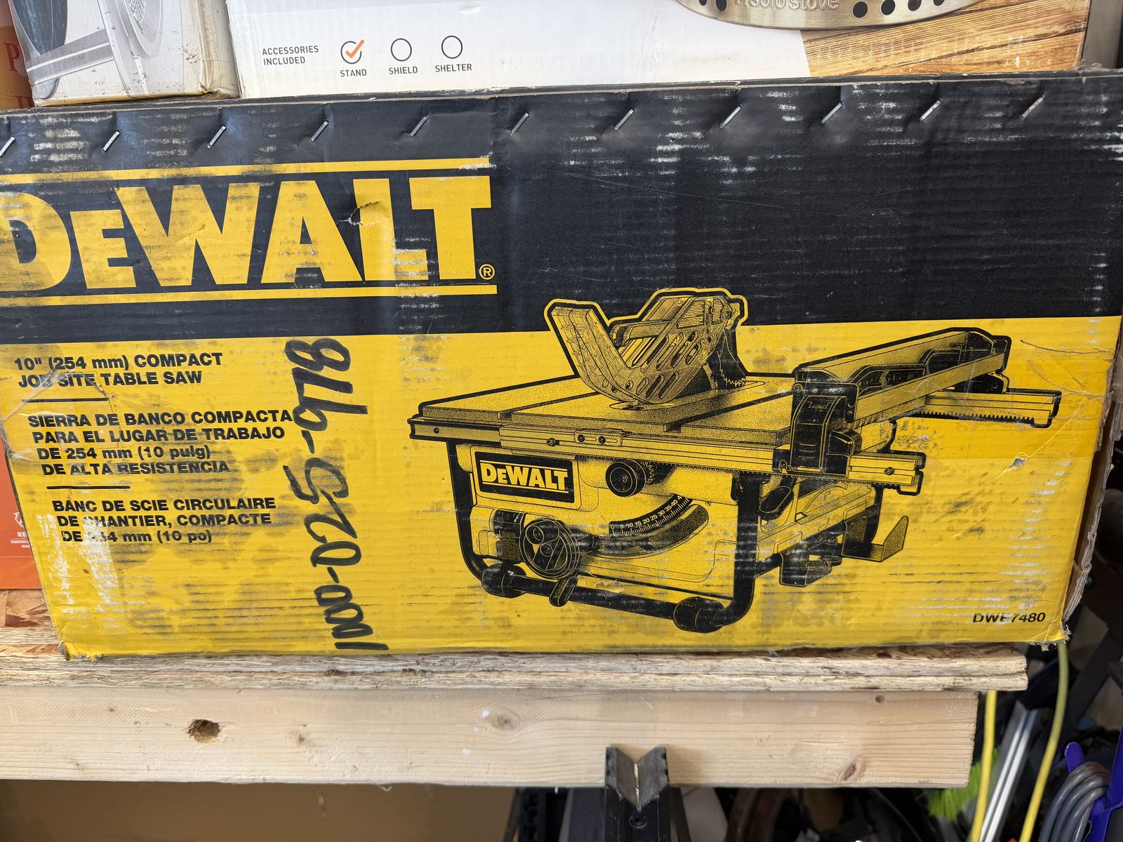 DeWalt DWE7480 10" Compact Job Site Table Saw (New open box)