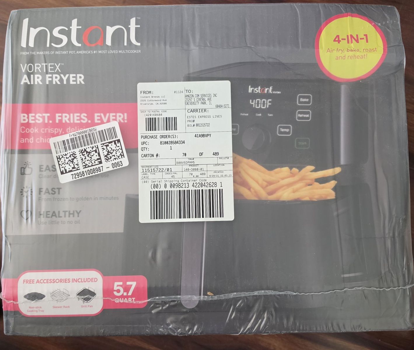 $95 - Instant Air Fryer BRAND NEW