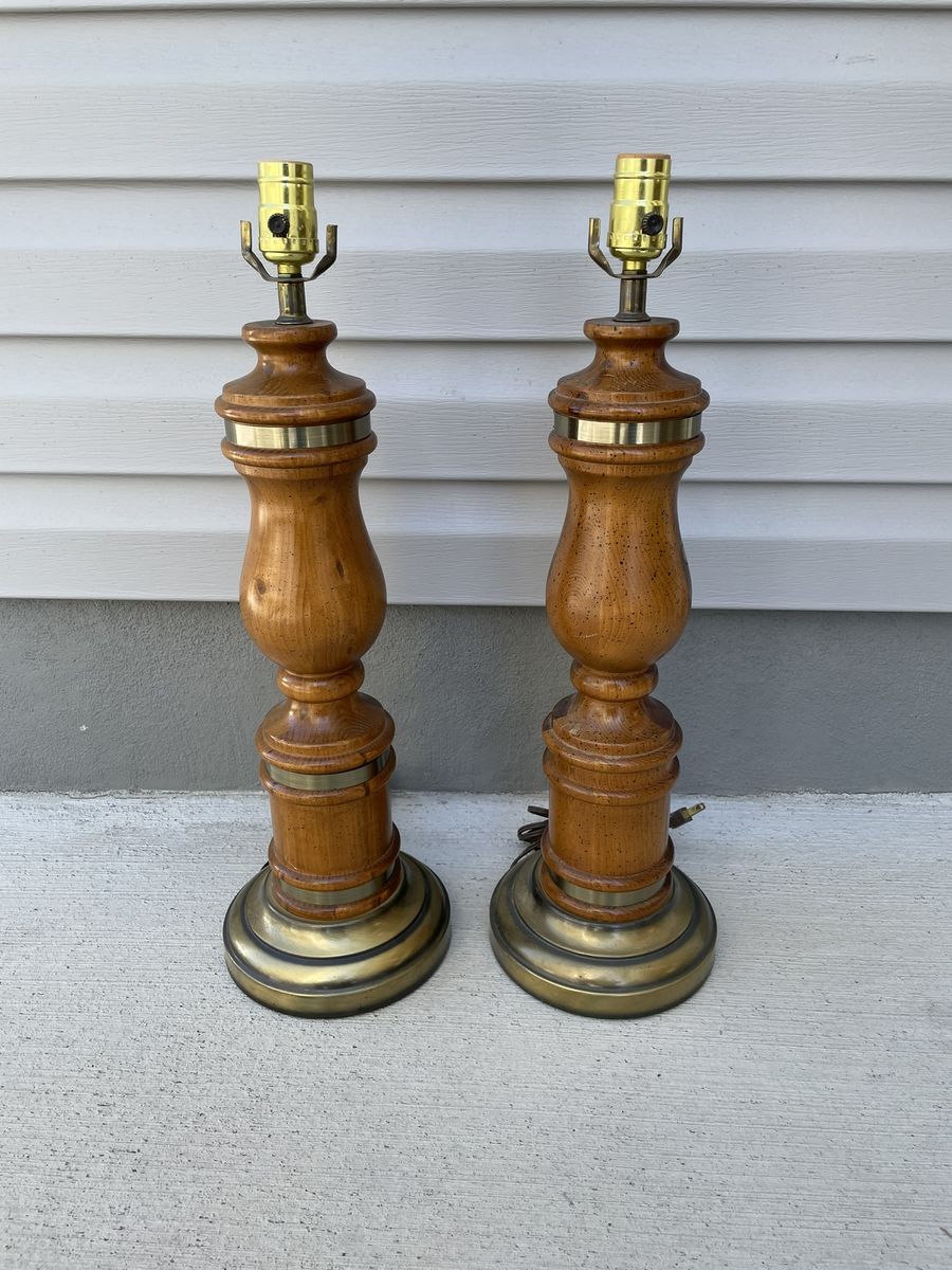 Tall Wooden Table Lamps